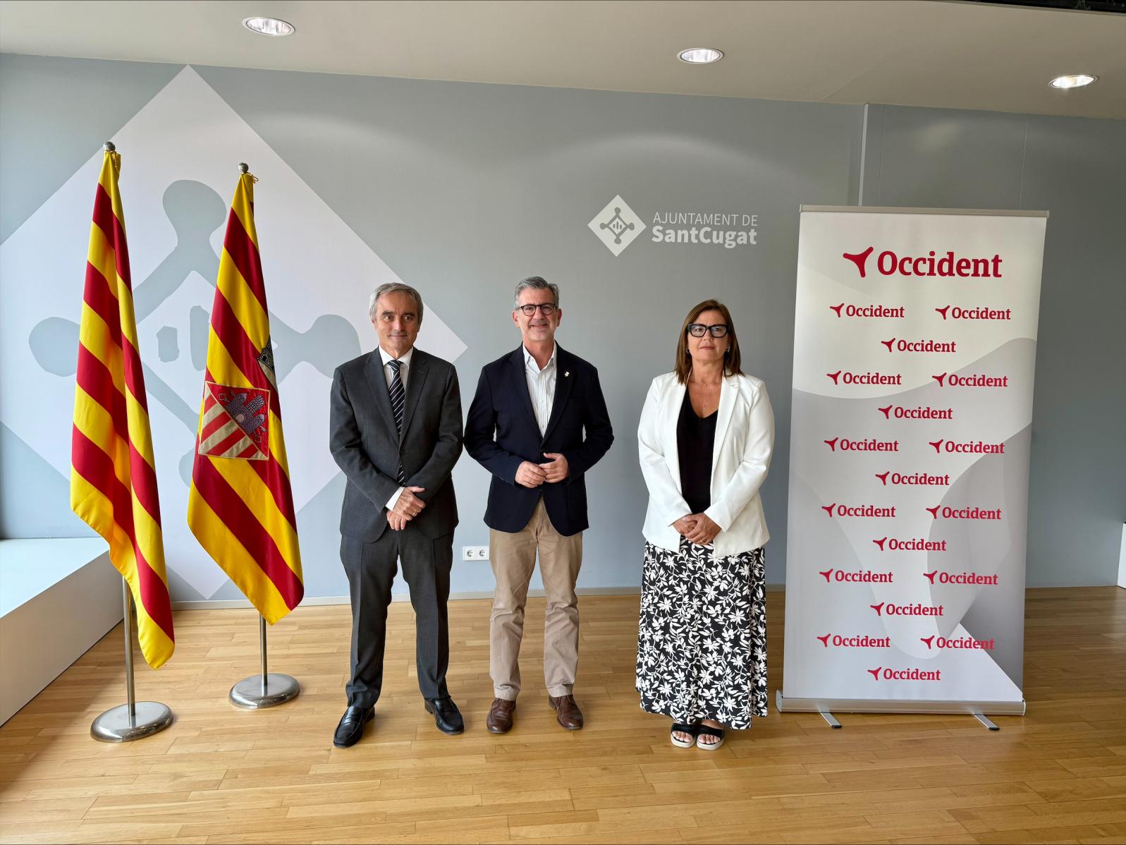 Joaquin Valls, Josep Maria Valles y Maria Farriol.